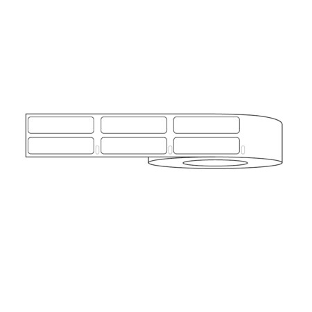 Nevs Dymo Mini Multi Purpose Label 2-up 2" x 1/2" White LA-DYM-1004